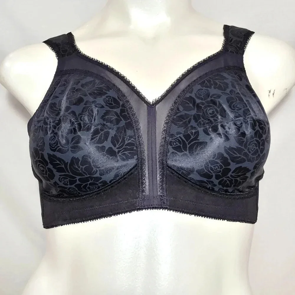 36C Playtex 4693 18 Hour Comfort Strap Bra Black NWOT